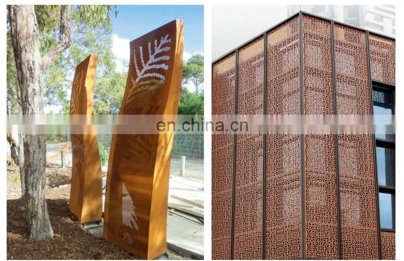 Metal Decorative Cnc Partition Panel Laser Cut Dividers Fencing Panels For Balconies