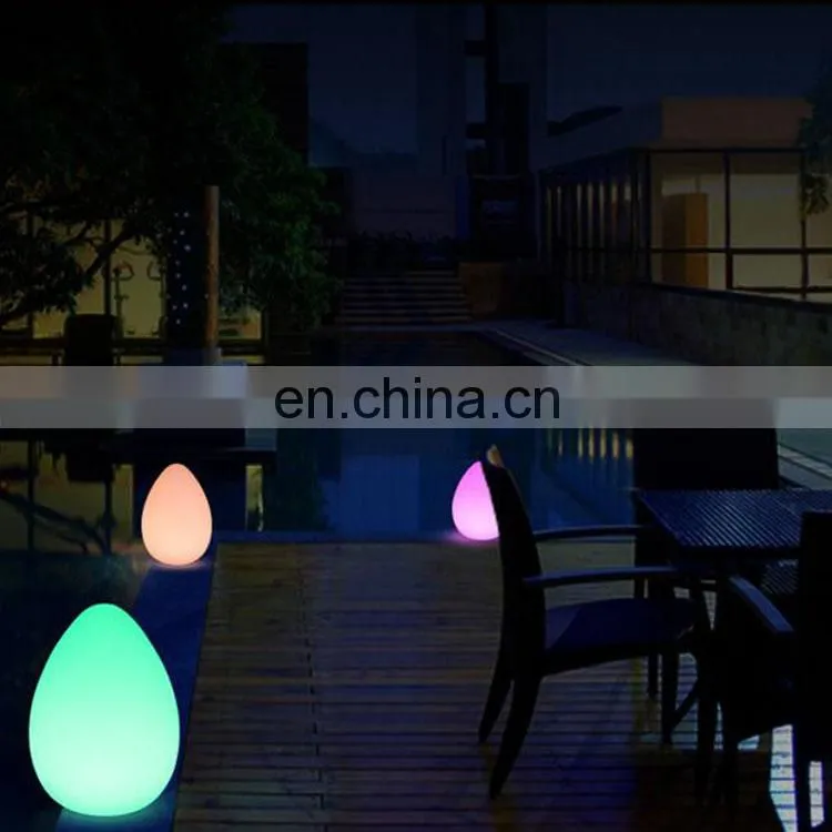 IP 68 IP degree and 16 colors chaneable, Color Floated Led Illuminated egg Ball Light