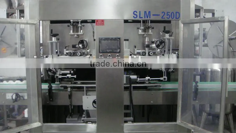 2016 hot sale automatic shrink sleeve labeling machine with steam shrink tunnel and generator