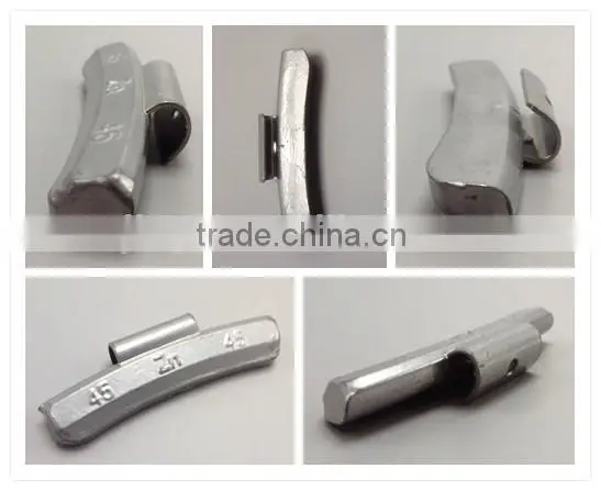 zinc hook type wheel weight for passenger car