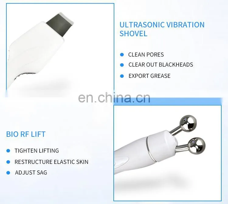 8 IN 1 Hydrogen Oxygen Small Bubble Instrument Facial Clean Oxygen Injection Wrinkle Removal Beauty Machine With Skin Testing