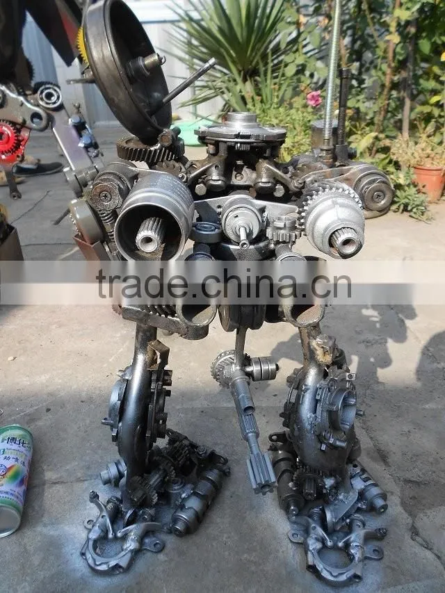 Ironhide large outdoor sculpture cartoon figure iron man sculpture for public plaza exhibition celebration