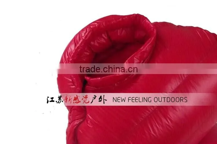 Adult Luxury Goose Down Mummy Sleeping Bag for Cold Weather