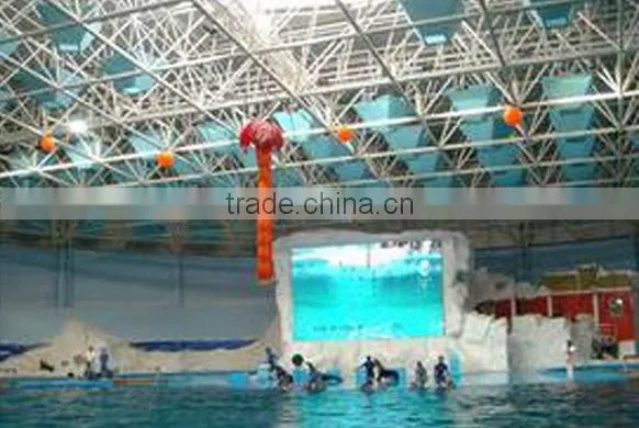 High quality and beautiful steel space for swimming pool roof structure
