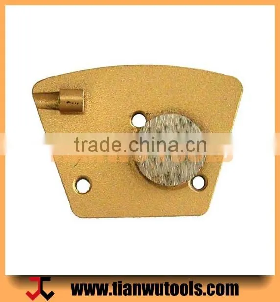 Hard abrasive PCD concrete grinding pads