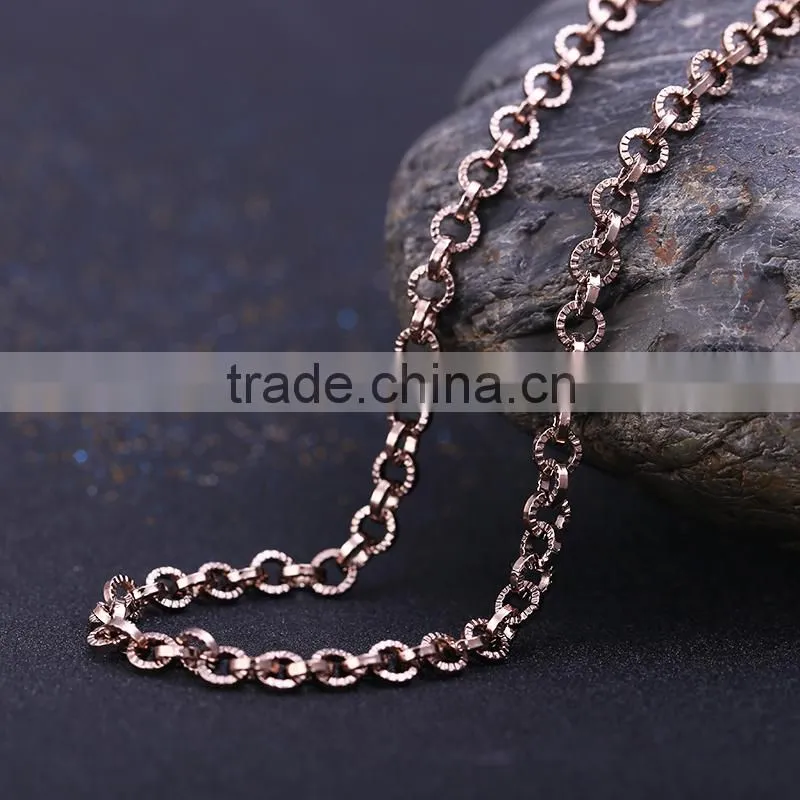 Ornate jewelry chain decorative chain /coffee gold plated necklace