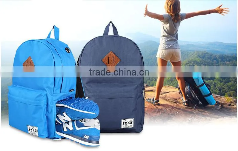 canvas sport backpack 2016 spring fashion school backpack