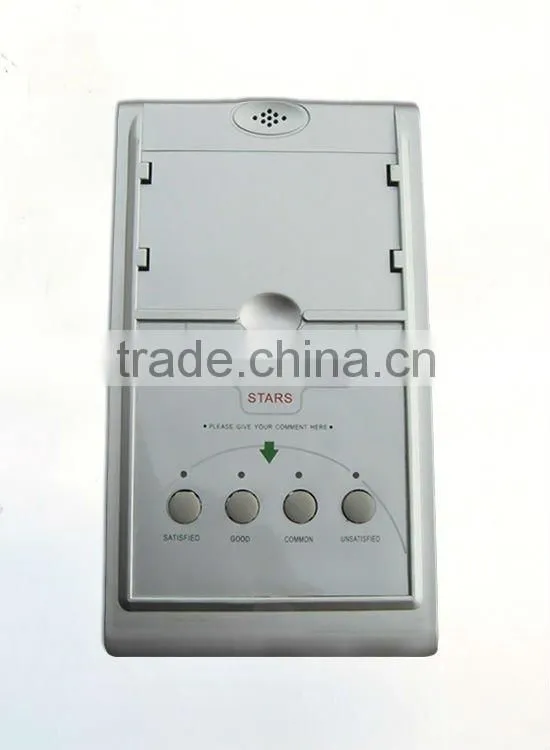 Flexible 4 Buttons Customer Evaluation Collection System