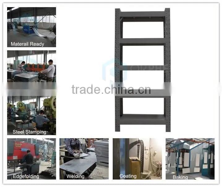 Custom style supermarket steel storage shelf heavy duty rack