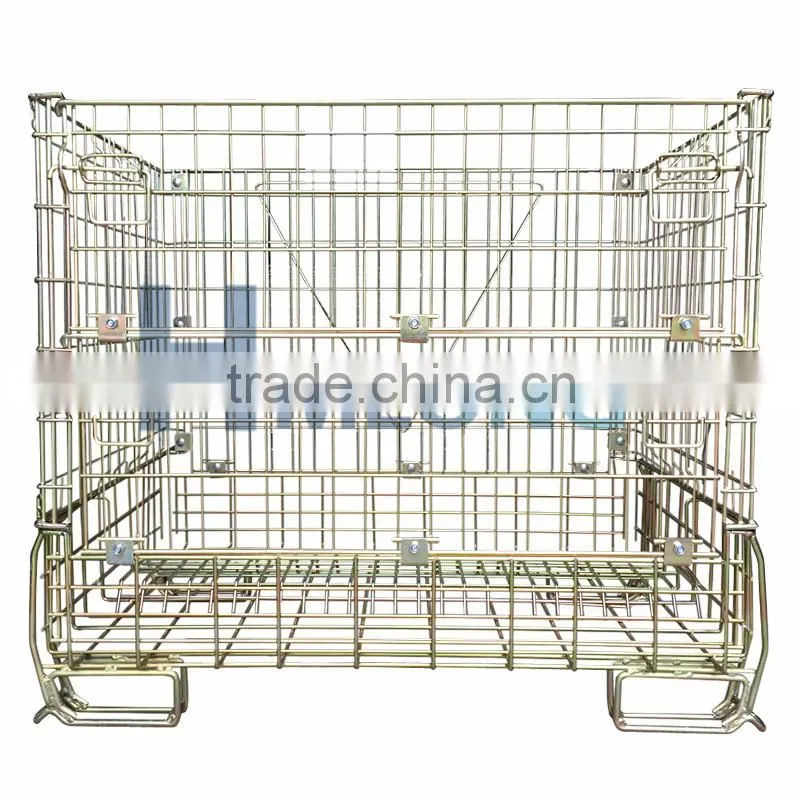 Industrial galvanized mesh cage for wine storage