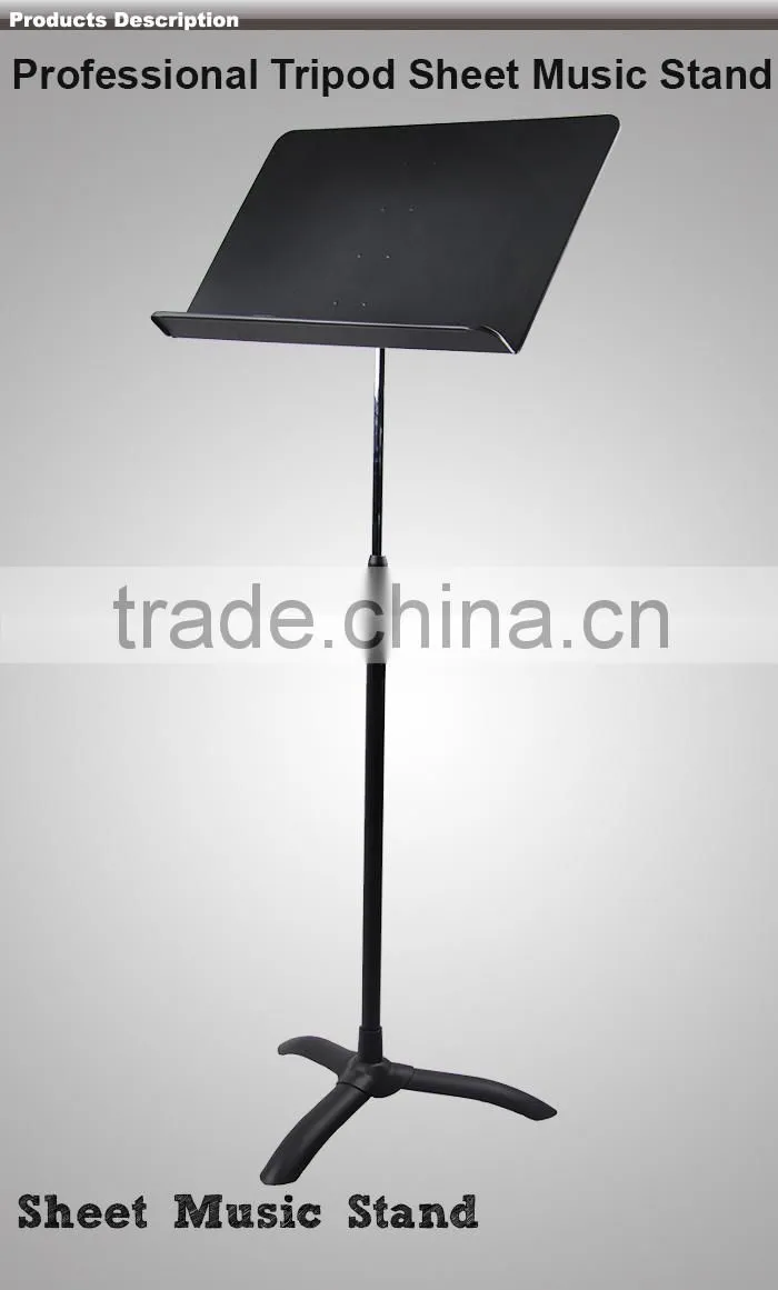 Professional Sheet Music Stand Black MSS009