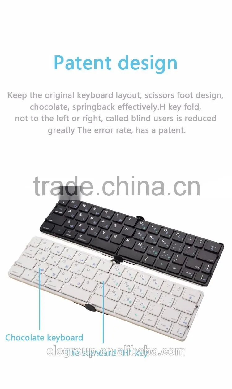 Mini portable wireless keyboard for smart tv,folding Wireless Bluetooth Mini Keyboard For Android & Windows & IOS