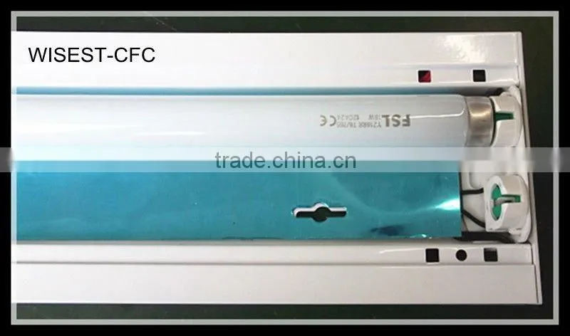 SAA CE ROHS T8 double tube fluorescent light fixture plastic cover t8 2x36w