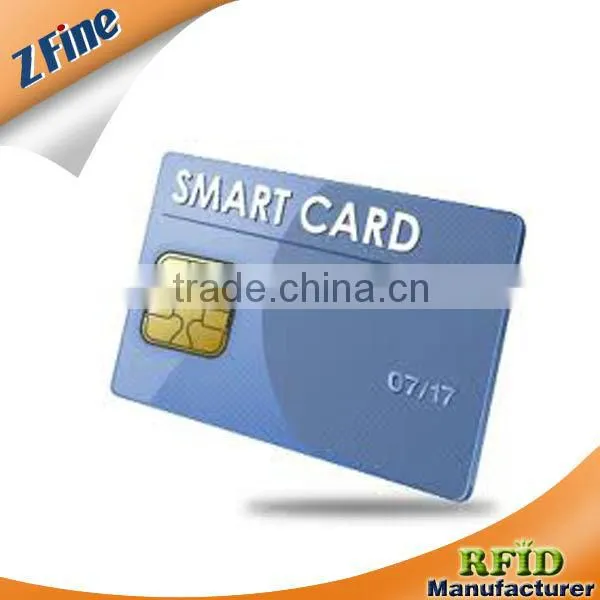 contact chip RFID card ISO smart cards /contact smart card