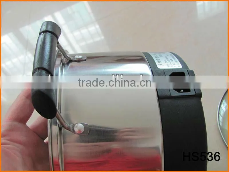 HS536 Straight Shape Stainless Steel Electric Pot