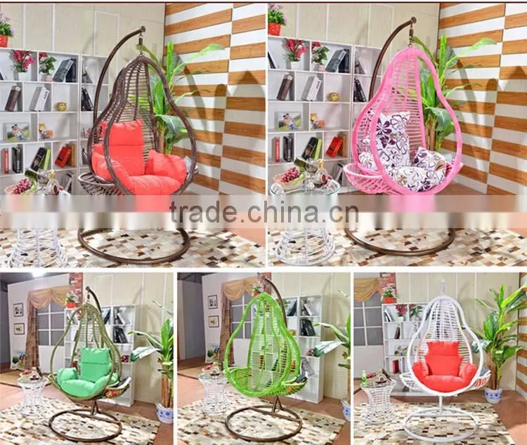 New Design Rattan Hanging Indoor Swing Bubble Chair For Kids Teardrop Swing Chair