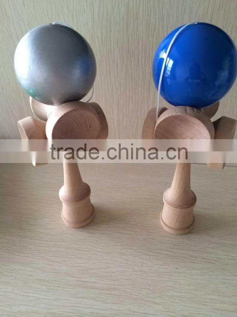 High quality 5 cup wooden kendama skill ball toy for wholesale