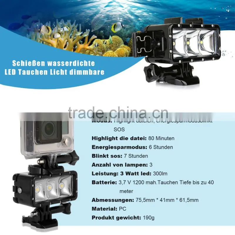 Shoot Gopro LCD Screen+ Waterproof Housing Case+Backdoor Case Cover Set for Gopro Hero 4/3+ Sport Camera