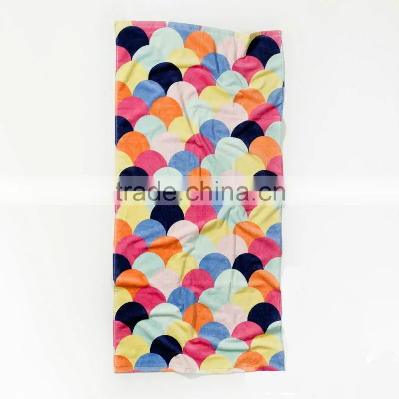 Wholesale Customized High Quality Colorful Printed Bath Towel