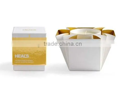 Customized high quality paper candle packaging