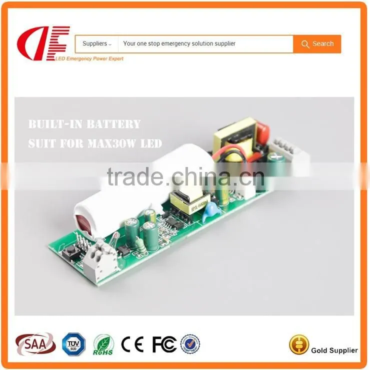 Ceiling mounted led emergency lights small power with led light emergency driver with test button and Green LED indicator SAA