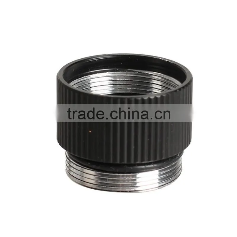 Black Extension Flashlight Tube Joint Adapter Flashlight Extender for Flashlight 18650