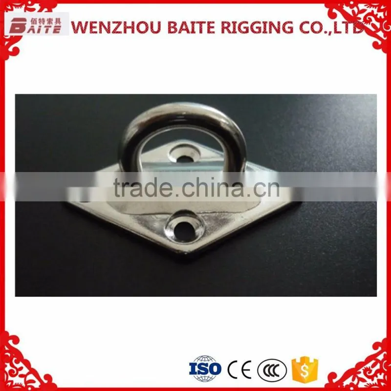 Manufacturer price rigging hardware rhombus stainless steel AISI316/304 diamond eye plate