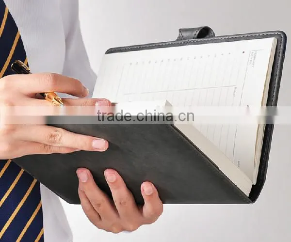 Top grade factory competitive price pu leather notebook with pen