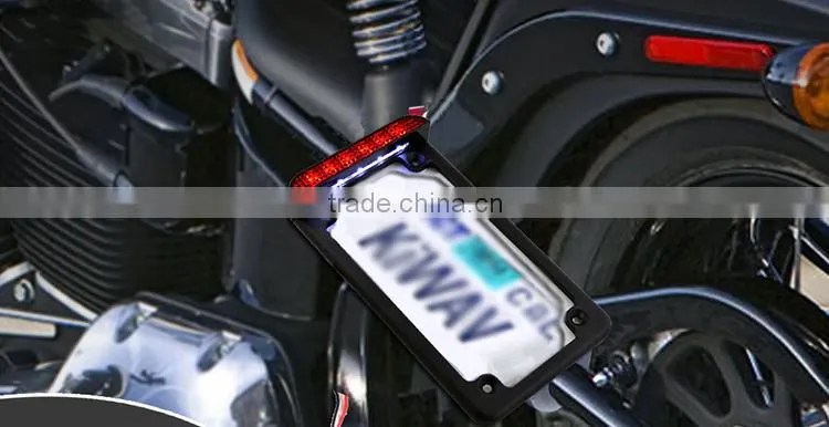 BJ-LPL294-002 Customized Motorbike License Frames Motorcycle License Plate LED for Harley