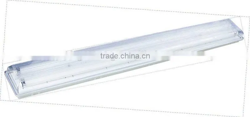 high quality ps cover and ABS base/housing 2X40W three protect fixture ( waterproof, fireproof, dustproof )
