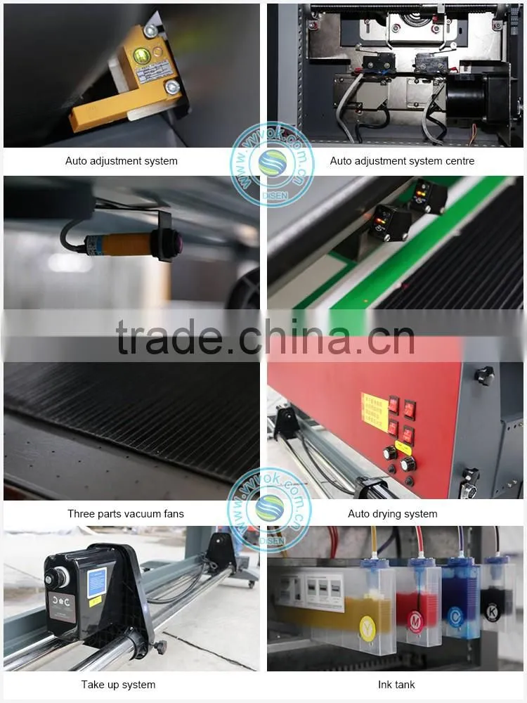Flatbed&roll 1.9M high precision 1902-W eco solvent flatbed printer