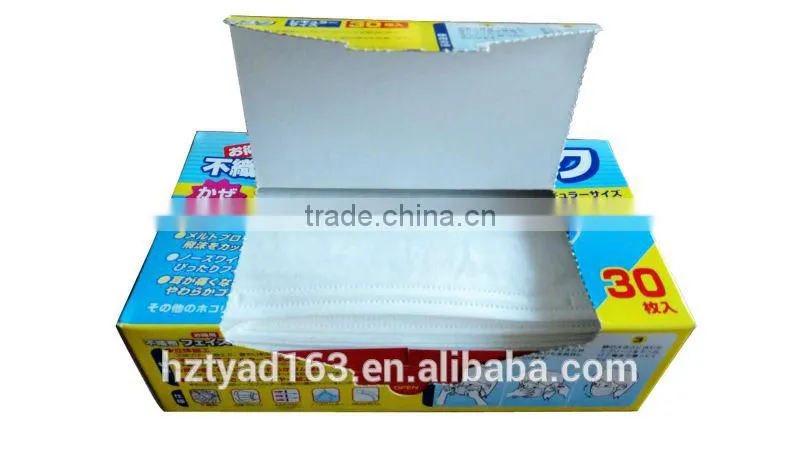 30 pcs Nonwoven 3-ply Ear loops Disposible Mutil-funcation face Mask