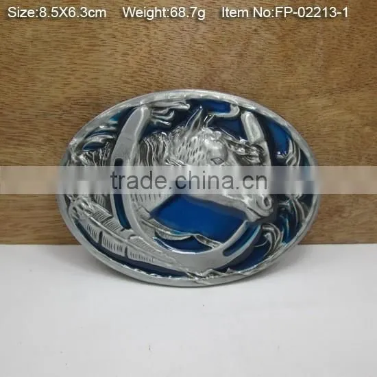 custom brand name buckle plate metal belt buckle
