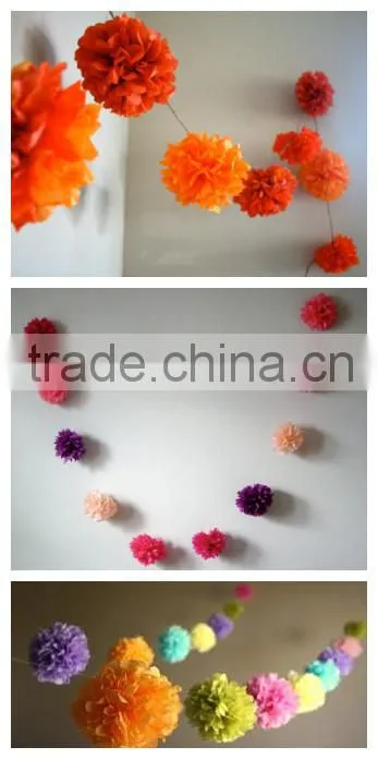 New arrival!!Modern Colorful Circus Paper Holiday Garland
