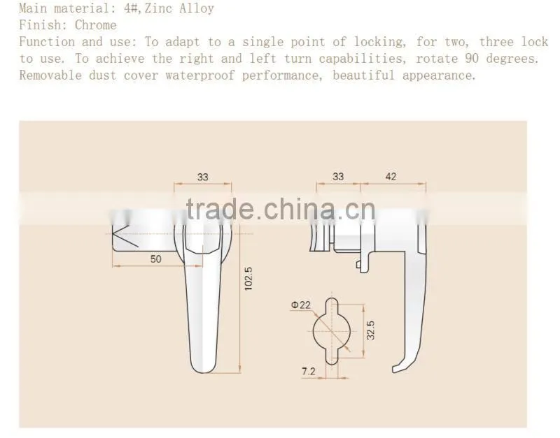 SAIP/SAIPWELL 2014 Hot Sales waterproof and adjustable Cylinder Lock Assembly