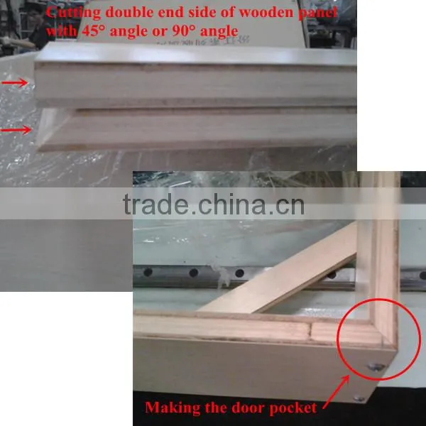 double end miter cutting saw for wood