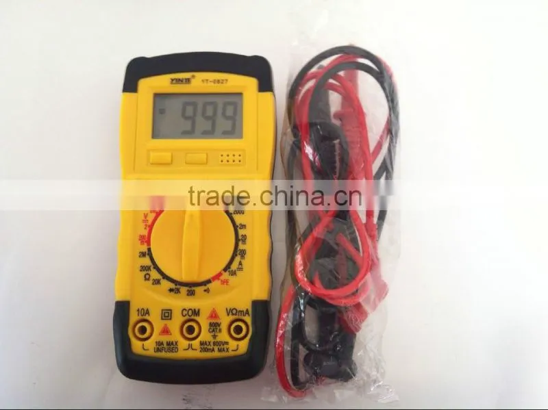 China Factory Professional digital multimeter/ universal meter with test probe from Zhejiang