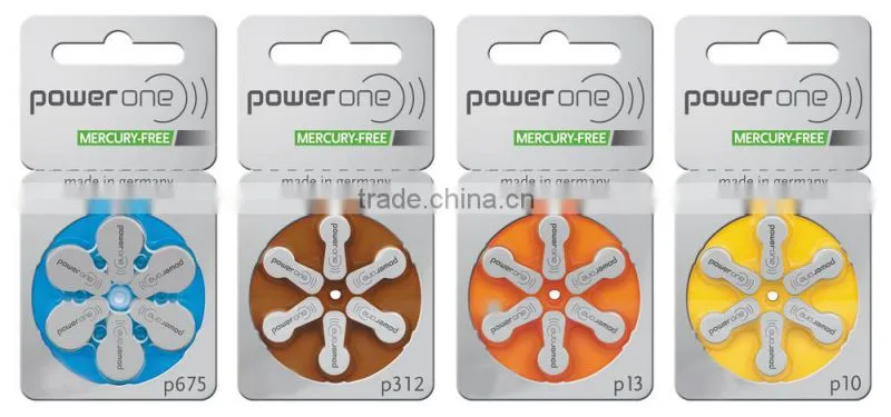 Digital hearing aid batteries 312 mercury free power one by varta