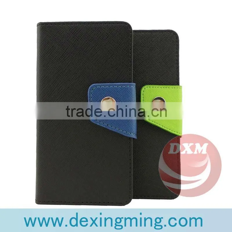 Newes!!! Contrast color style synthetic leather cases for xiaomi M3 accesories