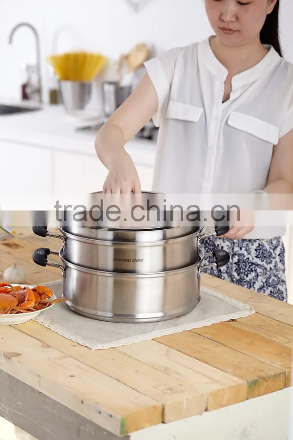 2 Layer stainless steel 304 cooking pot