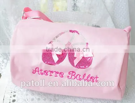 Polyester custom design lovely dance shoe bag