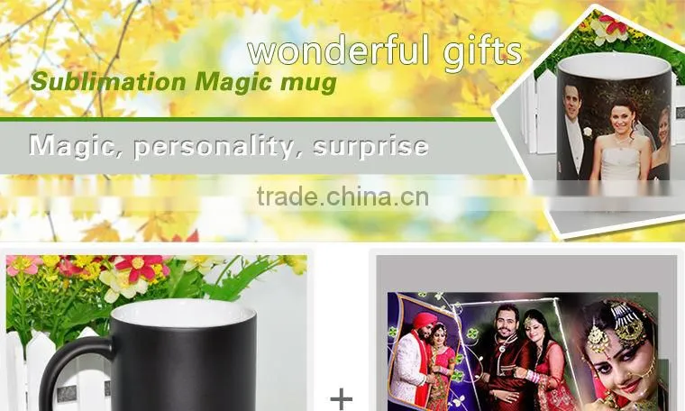 Sunmeta whole sale sublimation matte 11oz color changing magic mug