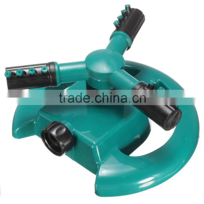 Blue and Black Color Lawn Water Sprinkler Plastic Rotating Adjustable 360 Degree Garden Irrigation