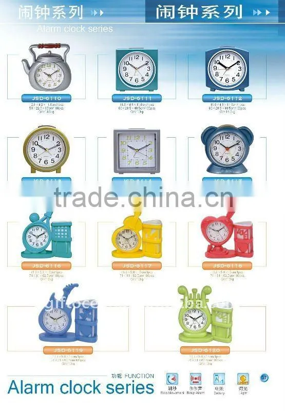 lowest price plastic clock,folding travel alarm Clock