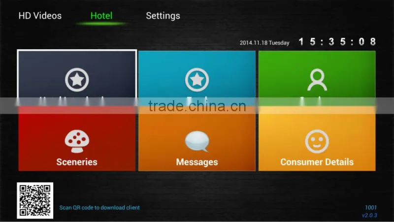 Hospitality Television Systems iptv Solution with DVB to ip gateway,mpeg2/h.264 encoder,Content Management System(CMS)
