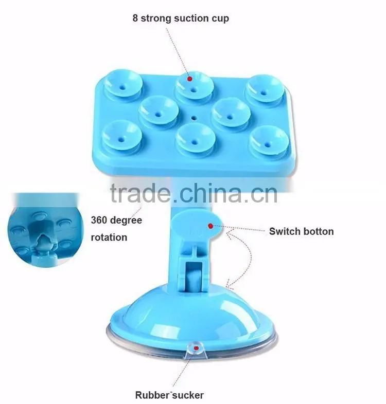 silicone phone sucker stand on the car/various silicone phone sucker