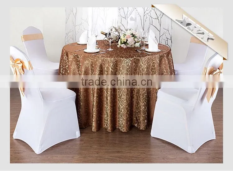 TC-159 Factory Wholesale 100%Polyester Sequin Rosette Table Cloth