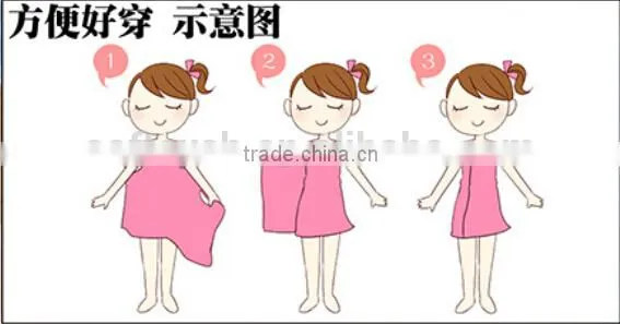 sexy microfiber magic bath towel suit