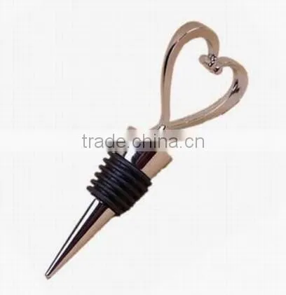 Deer head metal cork wine bottle stopper wholesale / with cork stopper