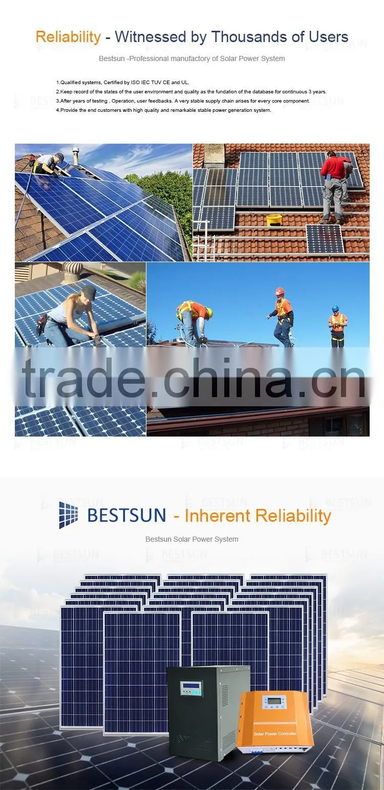 Whole house use 5kw off grid pv portable solar electric energy system